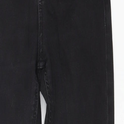 ASOS Womens Black Cotton Skinny Jeans Size 25 in L30 in Regular Zip
