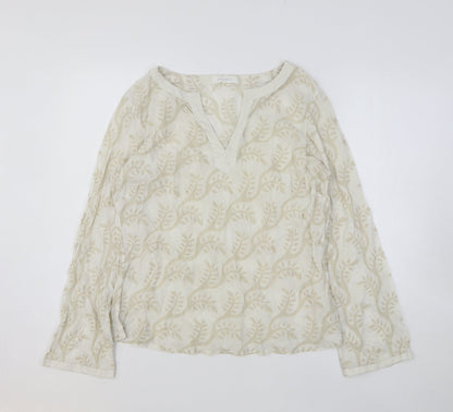 Womens UK Size M Principles White Basic Blouse