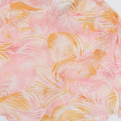 Womens UK Size 14 Peacocks Pink Basic Button-Up