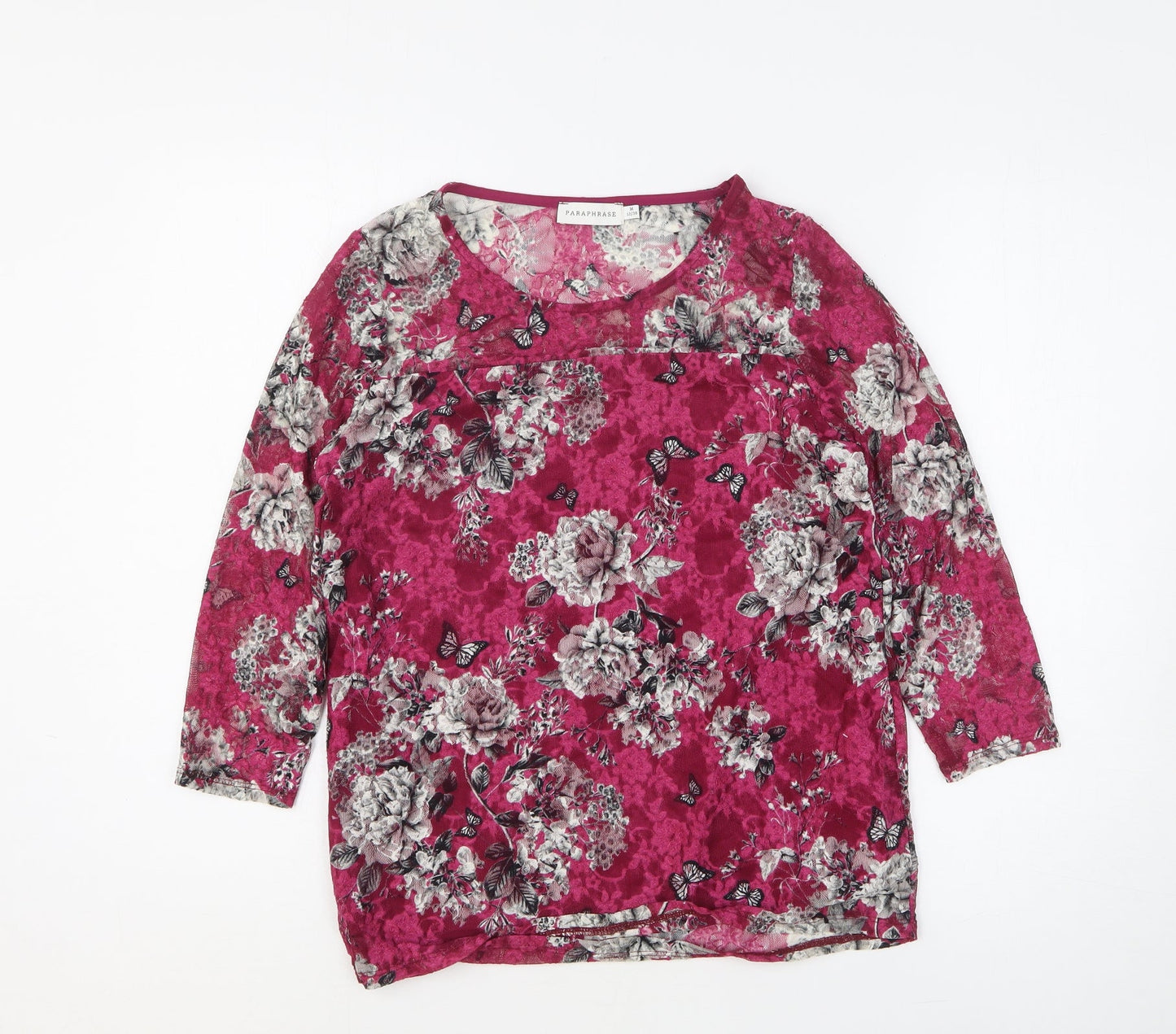 Womens UK Size 12 Paraphrase Purple Basic Blouse