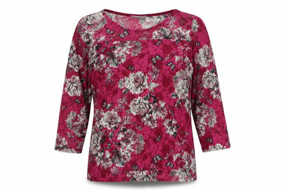 Womens UK Size 12 Paraphrase Purple Basic Blouse