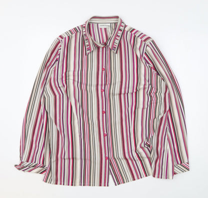 Womens UK Size 16 Sommermann Multicoloured Basic Button-Up