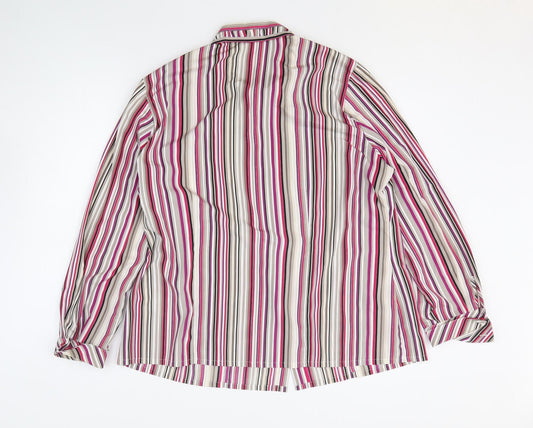 Womens UK Size 16 Sommermann Multicoloured Basic Button-Up