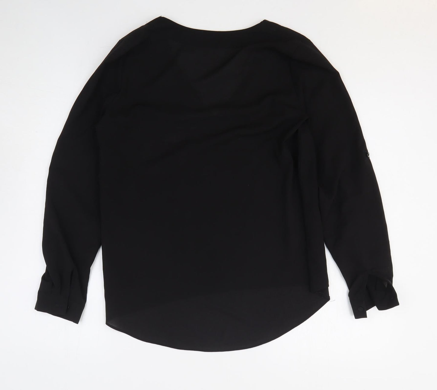 Womens UK Size 8 Atmosphere Black Basic Blouse