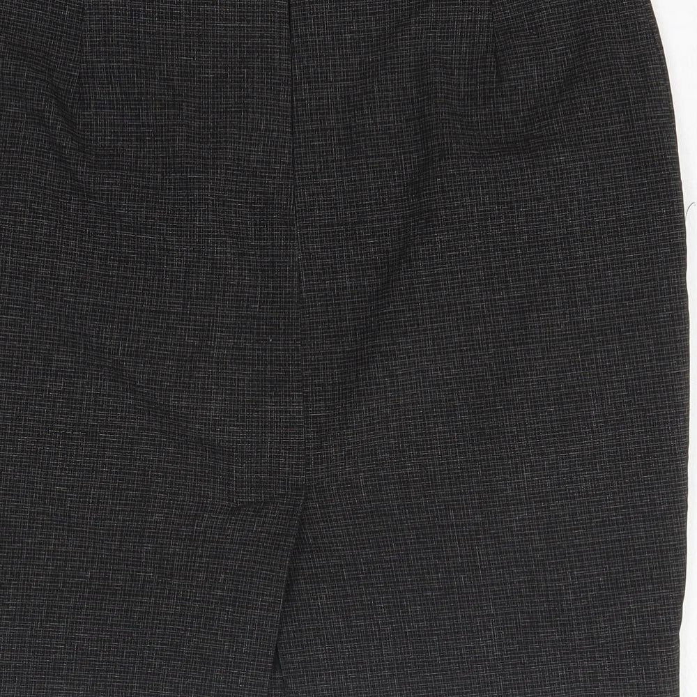 NEXT Womens Black Polyester Straight & Pencil Skirt Size 8 Zip