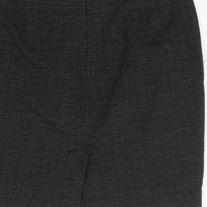 NEXT Womens Black Polyester Straight & Pencil Skirt Size 8 Zip