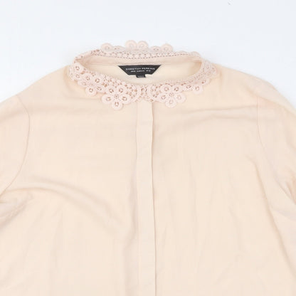 Womens UK Size 16 Dorothy Perkins Pink Basic Button-Up