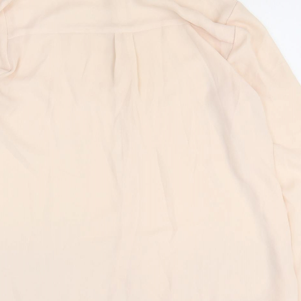 Womens UK Size 16 Dorothy Perkins Pink Basic Button-Up