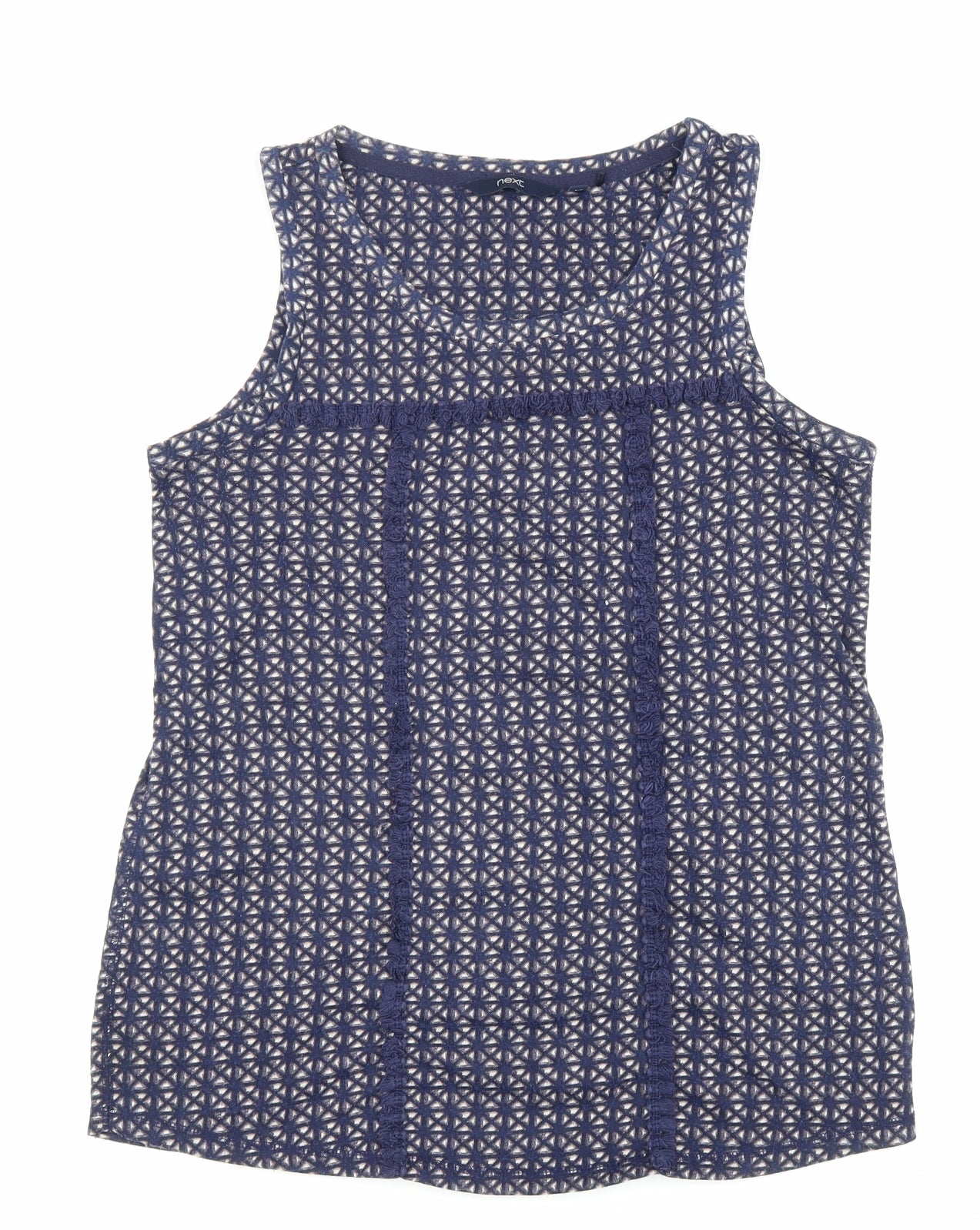 Womens UK Size 10 NEXT Blue Basic Tank