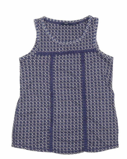 Womens UK Size 10 NEXT Blue Basic Tank