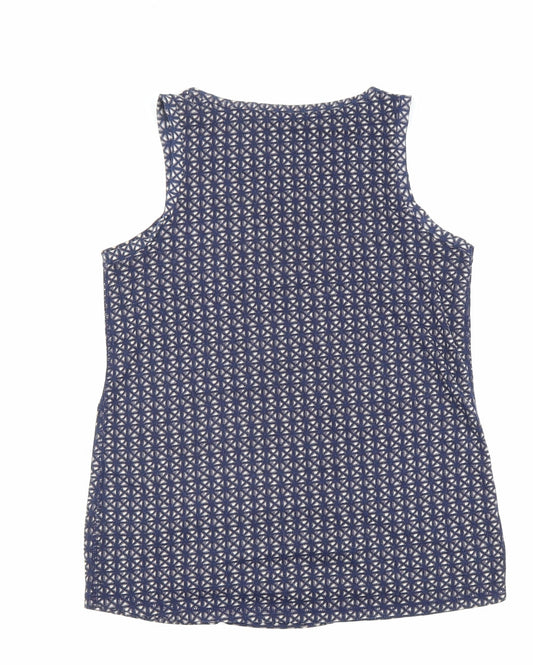 Womens UK Size 10 NEXT Blue Basic Tank