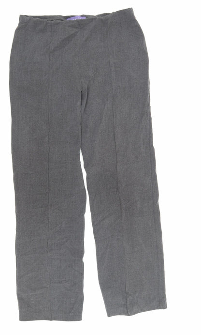 Autonomy Womens Grey Polyester Dress Pants Trousers Size 10 L27.5 in Regular