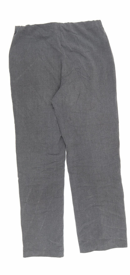 Autonomy Womens Grey Polyester Dress Pants Trousers Size 10 L27.5 in Regular