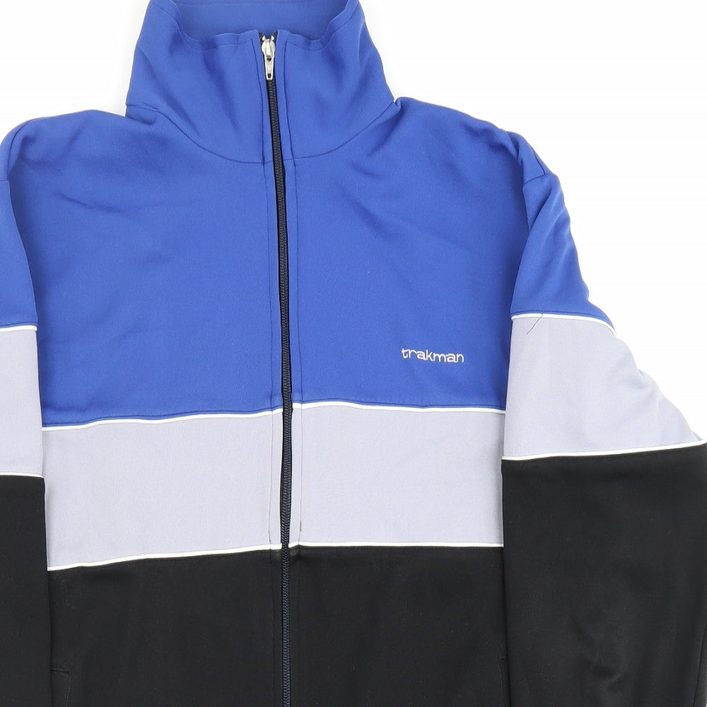 Trakman Sports Mens Multicoloured Camouflage Polyester Full Zip Sweatshirt Size L