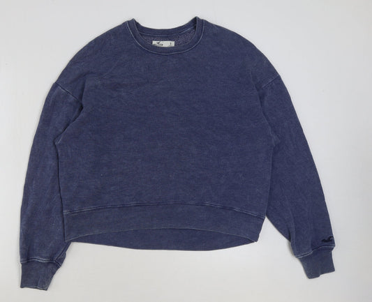 Mens UK Size S Hollister Blue Pullover Sweatshirt