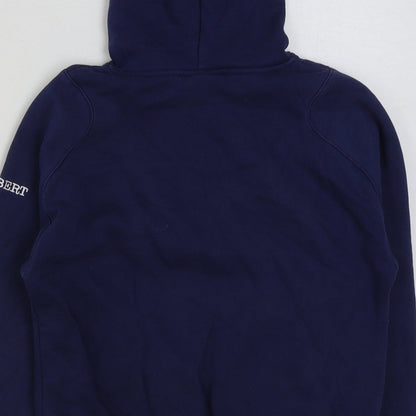 Gildan Boys Blue Cotton Pullover Hoodie Size 9-10 Years Pullover