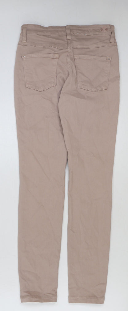 MAC Womens Pink Cotton Skinny Jeans Size 34 in L30 in Regular Button