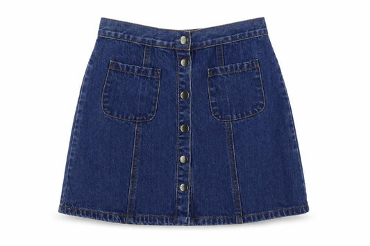 Womens UK Size XS Cooperative Mini Denim Skirt