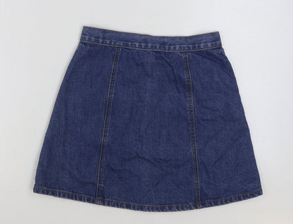Womens UK Size XS Cooperative Mini Denim Skirt