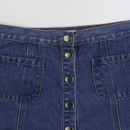 Womens UK Size XS Cooperative Mini Denim Skirt
