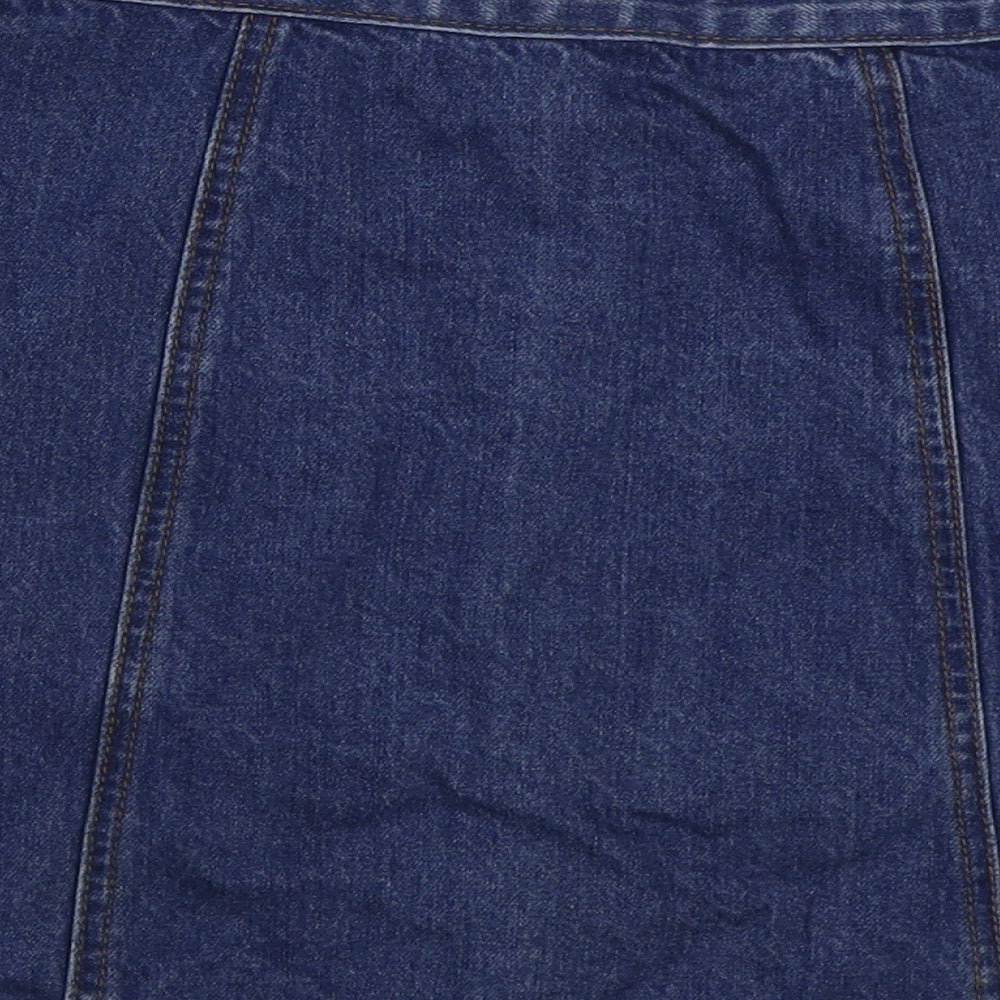 Womens UK Size XS Cooperative Mini Denim Skirt