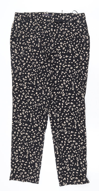 Womens UK Size 12 Marks and Spencer Regular Fit  Black Trousers