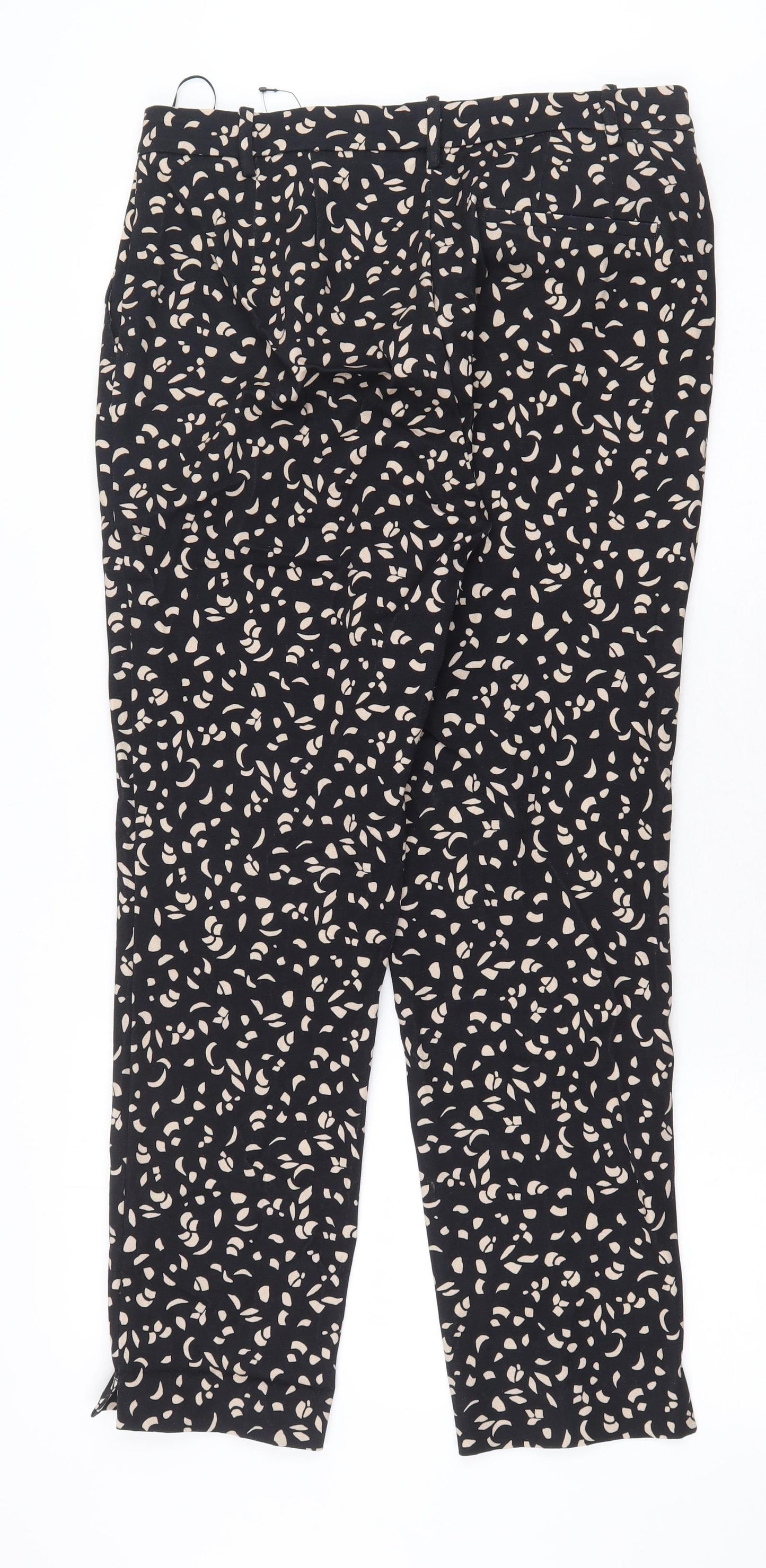 Womens UK Size 12 Marks and Spencer Regular Fit  Black Trousers