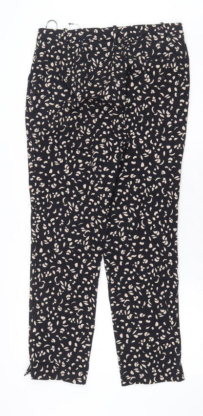 Womens UK Size 12 Marks and Spencer Regular Fit  Black Trousers