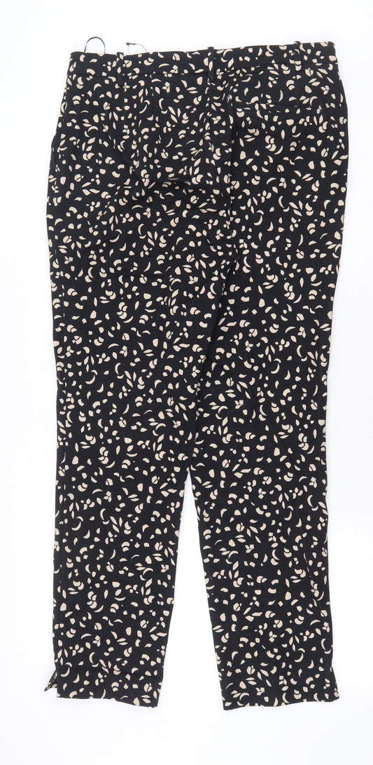 Womens UK Size 12 Marks and Spencer Regular Fit  Black Trousers