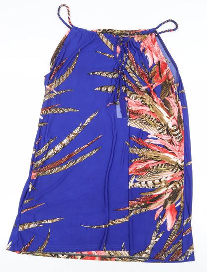Womens UK Size L Preworn Blue Camisole Tank