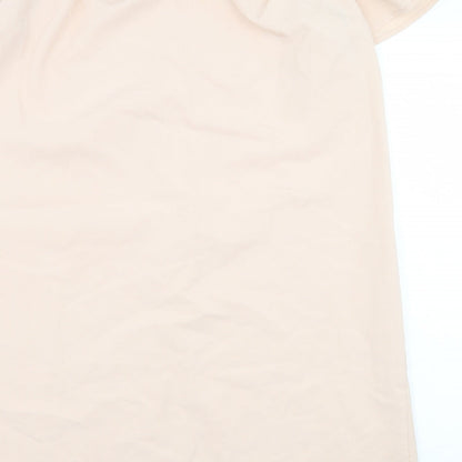 La Redoute Womens Pink Polyester Sheath Size 14 Off the Shoulder Pullover