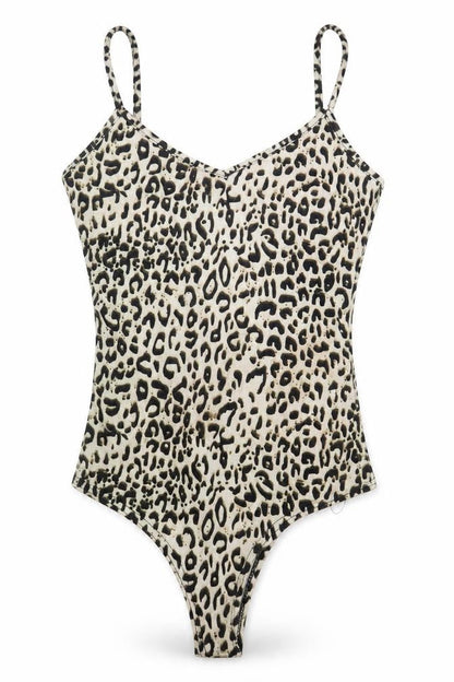 Womens UK Size 8 PRETTYLITTLETHING One-Piece Beige Bodysuit