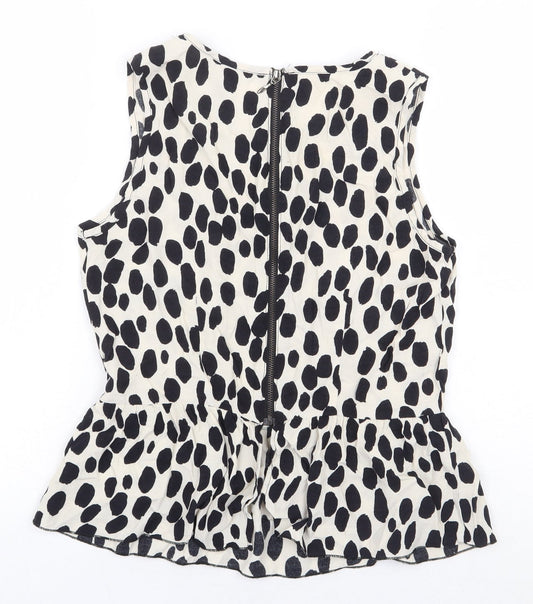 Womens UK Size 8 H&M White Basic Blouse