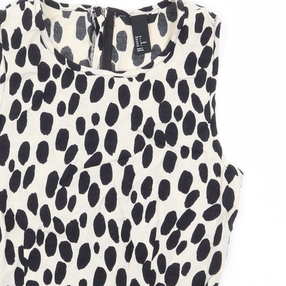 Womens UK Size 8 H&M White Basic Blouse