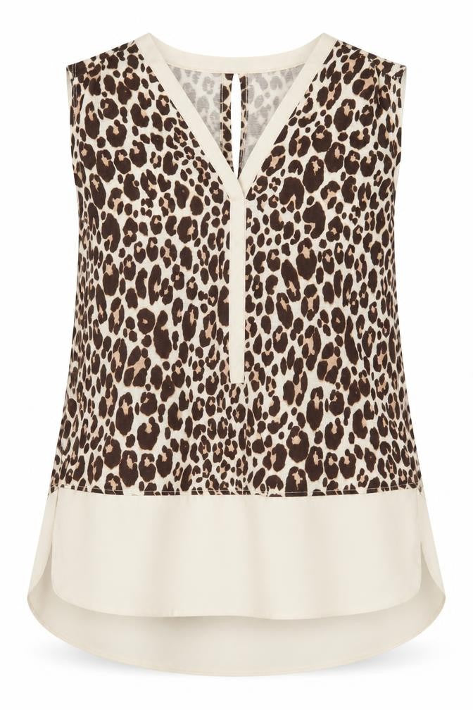 Womens UK Size 8 NEXT Beige Basic Blouse
