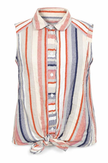 Womens UK Size 8 Warehouse Multicoloured Basic Button-Up
