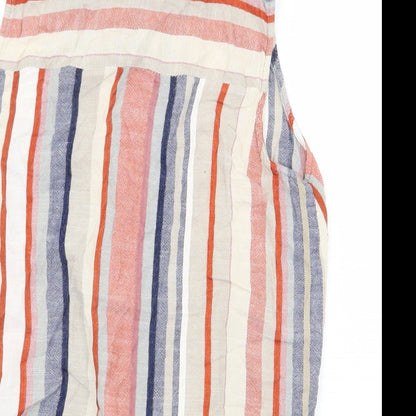 Womens UK Size 8 Warehouse Multicoloured Basic Button-Up