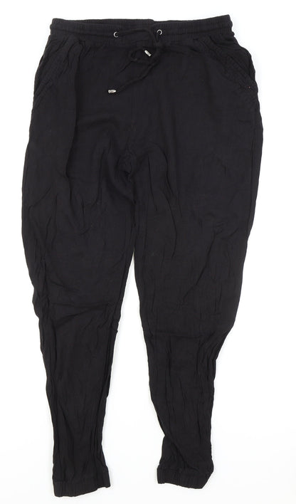 Womens UK Size 12 New Look Regular Fit Bloomer Black Trousers