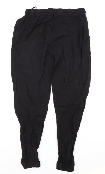 Womens UK Size 12 New Look Regular Fit Bloomer Black Trousers