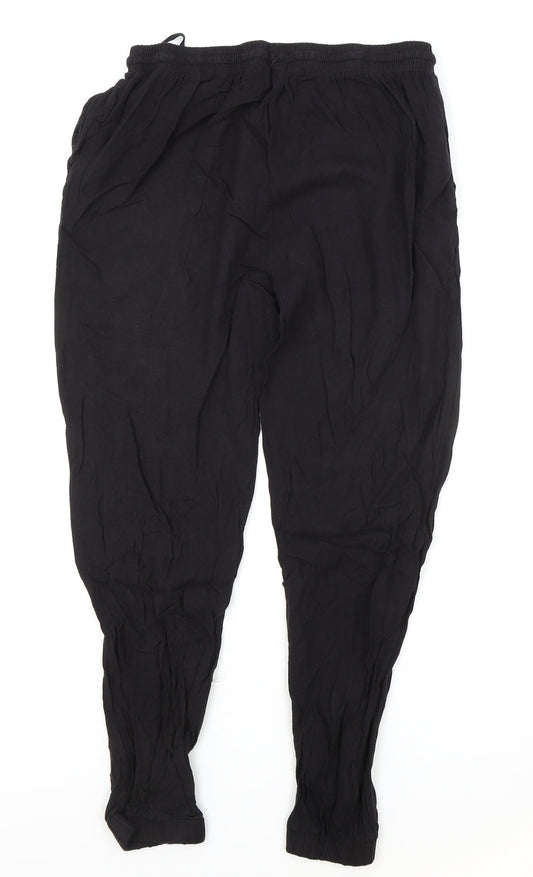 Womens UK Size 12 New Look Regular Fit Bloomer Black Trousers