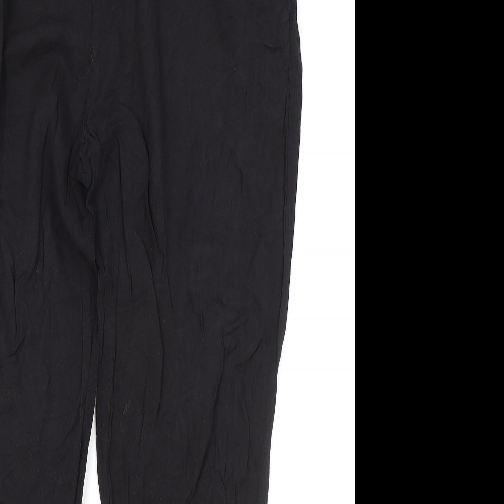 Womens UK Size 12 New Look Regular Fit Bloomer Black Trousers