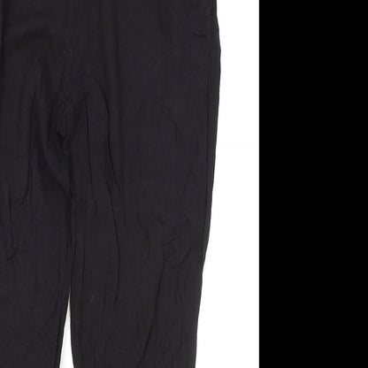Womens UK Size 12 New Look Regular Fit Bloomer Black Trousers