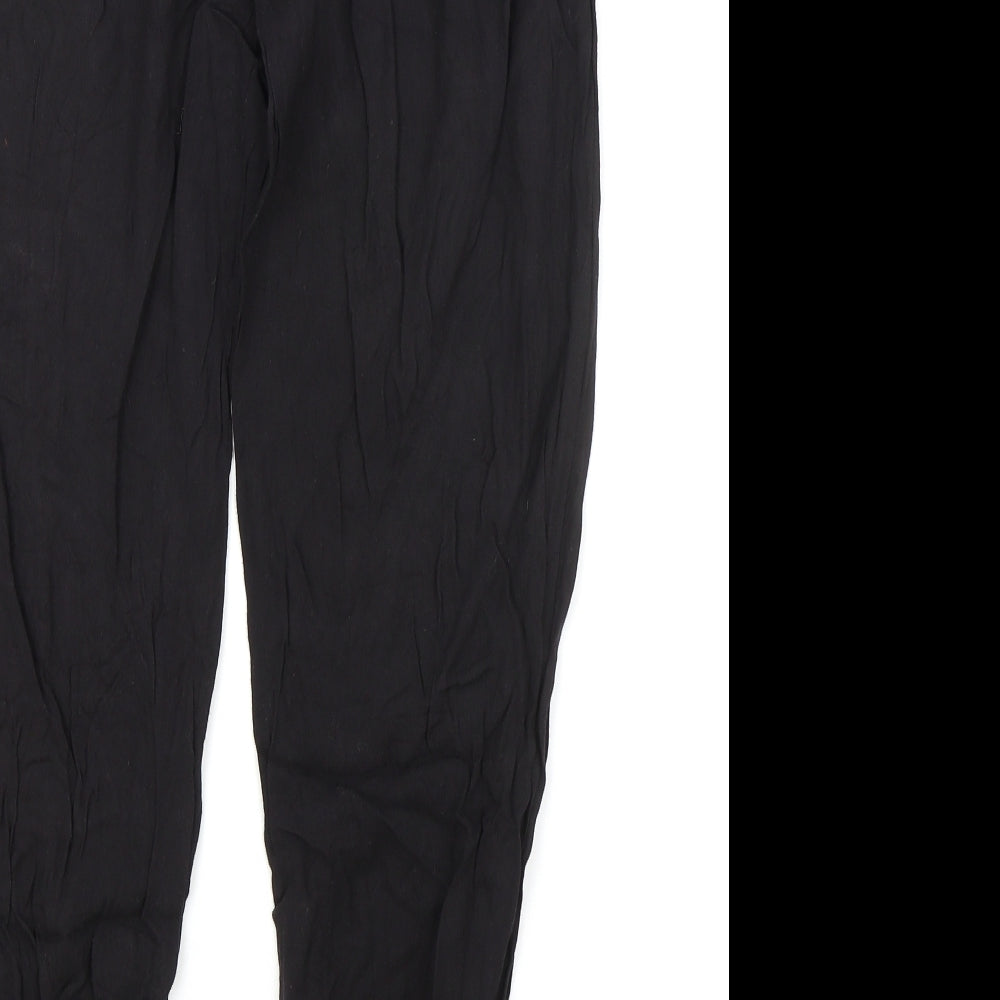 Womens UK Size 12 New Look Regular Fit Bloomer Black Trousers