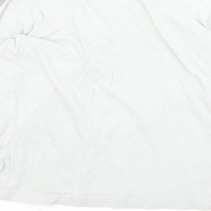 Topman Mens Blue Polyester T-Shirt Size S Round Neck - Graffiti