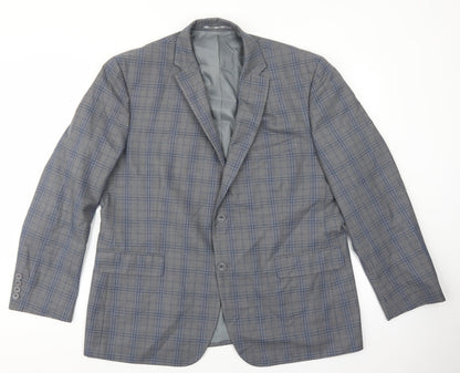 Mens UK Size S British Tailor Regular Grey Suit Jacket