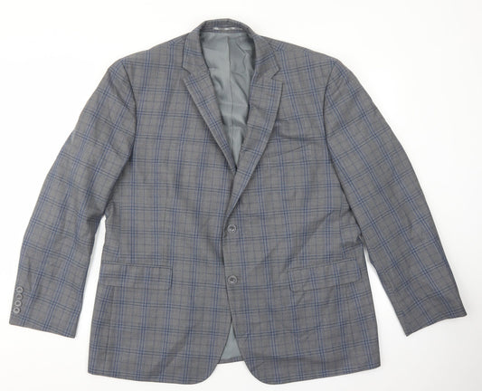 Mens UK Size S British Tailor Regular Grey Suit Jacket