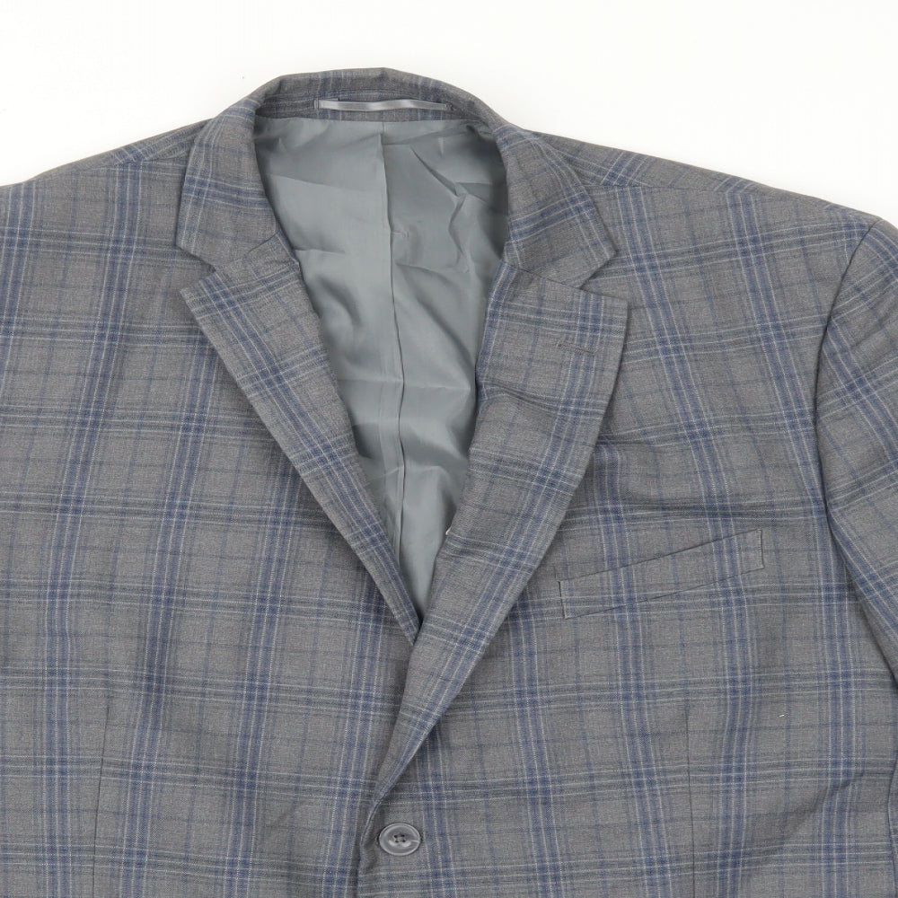 Mens UK Size S British Tailor Regular Grey Suit Jacket