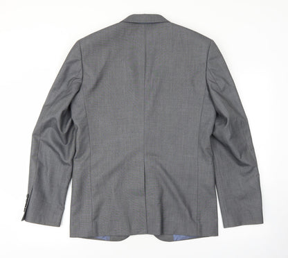 Mens UK Size S Cedar Wood State Regular Grey Suit Jacket