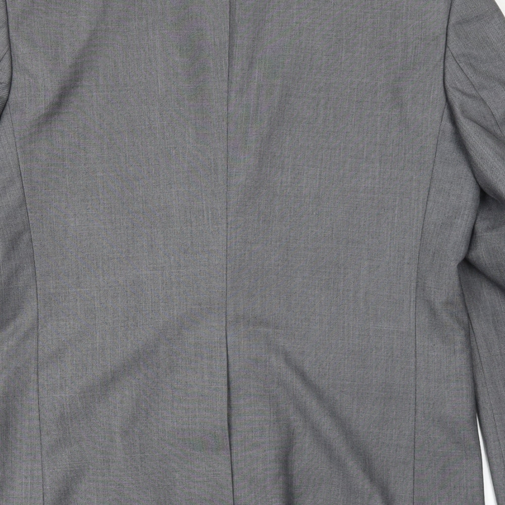 Mens UK Size S Cedar Wood State Regular Grey Suit Jacket