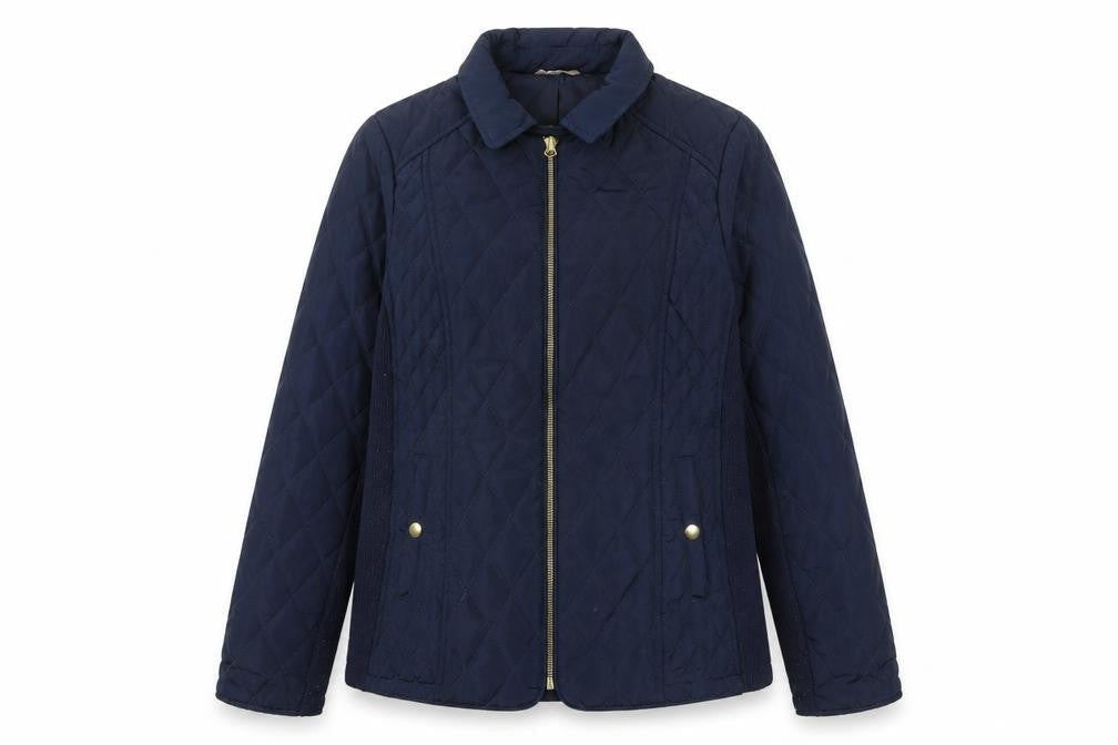 Womens UK Size 12 Avenue Blue Quilted Coat